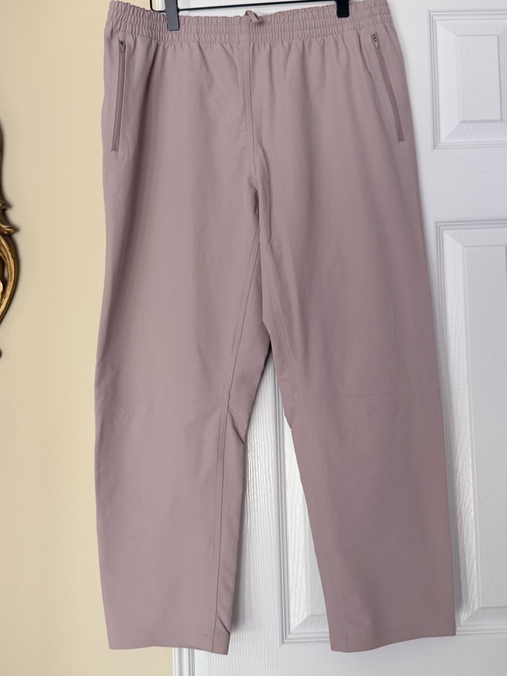 Outdoor Voices RecTrek Pants Dusty Pink / Mauve Pull-On Travel Hiking  Size XL